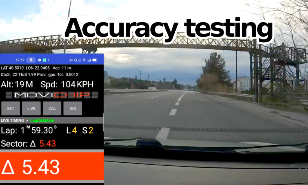 Lap timer app accuracy testing. Time Trial 2 EVO